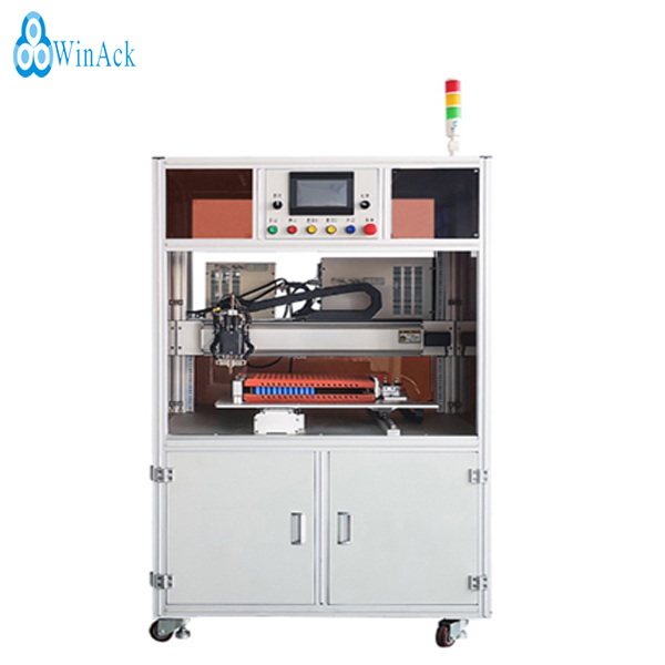 Spot welding machine for lithium-ion battery pack assembly line