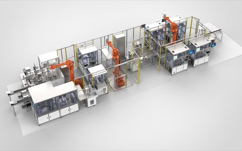 Battery pack manufacturing production line for lithium-ion battery